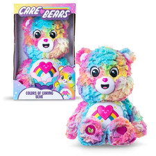 Care Bears Dream Bright Bear Plush (Earth/Rainbow Heart Belly Badge)
