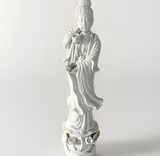 Blanc de Chine Porcelain Thousand-Armed Guanyin (Avalokiteshvara) Figure, 43" Tall No visible mark — listing 5