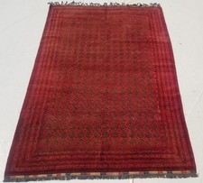 Antique Afghan Ersari Turkoman Hand-Knotted Wool Rug, Gul Design, 45 x 84 inches — listing 2