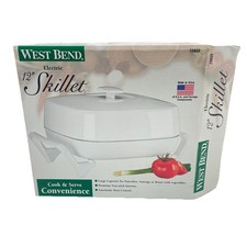 West Bend Electric Wok Cat. No. 79105 1000W Almond/Brown