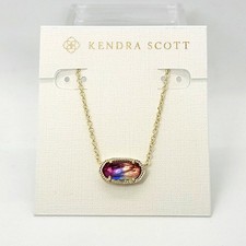 Kendra Scott Elisa Pendant Necklace in Emerald/Jade Green Illusion — listing 3