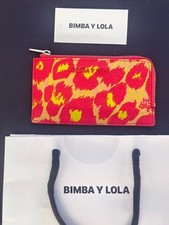 Bimba y Lola Navy Nylon Zip Pouch / Cosmetic Bag with Circular Logo Charm — listing 5