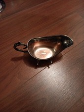 Antique Silverplate Rococo-Style Tilting Gravy/Sauce Boat with Ebonized Wood Handle on Stand — listing 6