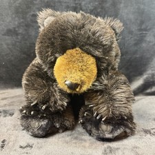 DITZ Designed Animals Black Bear Hugs Plush Footrest, 16" — listing 2