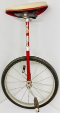 Vintage 20-inch Chrome Unicycle with Red Saddle — listing 2
