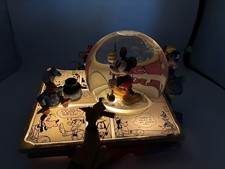 Disney Store Mickey Mouse March Musical Snow Globe (Mickey, Donald, Goofy, Pluto Comic Book Scene) — listing 6