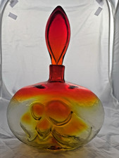 Blenko #6310 Wayne Husted 5-Bubble Decanter in Turquoise — listing 3