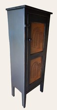 Antique Primitive Pine Two-Door Kitchen Cupboard / Jelly Cabinet with Center Drawer — listing 3