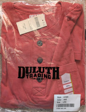 Duluth Trading Co Men's Short Sleeve Henley Pocket Shirt XL Gray — listing 2