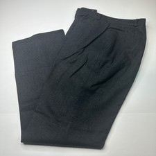 Vintage Austin Hill Green Linen-Blend Trousers with Union-Made Label — listing 4