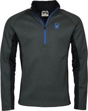 Spyder Men's Outbound Half-Zip Pullover Sweater Gray Black XL — listing 2