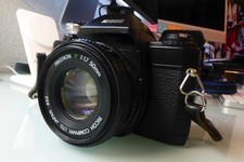Ricoh KR-5 film KR-5 35mm SLR Film Camera with XR Rikenon 55mm f/2.2 Lens — listing 4
