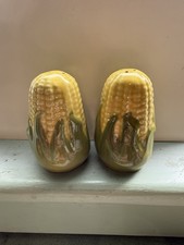 Vintage Figural Corn on the Cob Ceramic Salt and Pepper Shakers, Set of 2 — listing 4