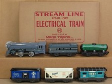 Marx Vintage Tin Litho Windup Train Set - New York Central Locomotive, Tender & Pullman Montclair Passenger Car — listing 2