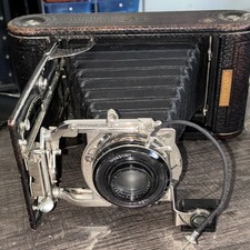 Vintage Ansco Folding Bellows Camera, 1920s, Ansco Photoproducts Binghamton NY, Uses 6A/6B Roll Film — listing 5