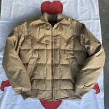 Vintage Tempco Goose Down Insulated Puffer Jacket, Western Yoke, Tan, Size L, listing 4