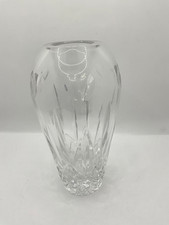 Cut Lead Crystal Bulbous-Base Vase with Star, Diamond and Cross-Hatch Cutting — listing 5
