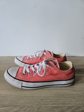 Converse Chuck Taylor All Star Low Top Sneakers in Coral Pink, Men's 10 / Women's 12 — listing 5