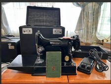 Singer Featherweight 221 Portable Sewing Machine with Case and Accessories, listing 6