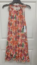 Robbie Bee Cowl Neck Floral Print Sleeveless Midi Dress — listing 5