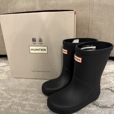Hunter Original Kids First Classic Wellington Boots, Red, Size 4 Kids — listing 2