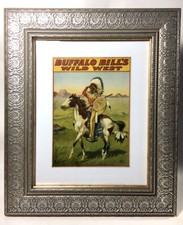 Buffalo Bill's Wild West & Congress of Rough Riders Ambrose Park Poster Reproduction, Framed — listing 2