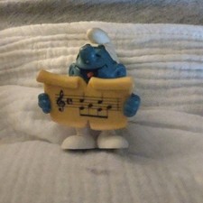 Choir Smurf Singing with Songbook (Vintage PVC Figurine) — listing 5