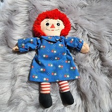 Playskool Raggedy Ann Cloth Doll with Blue Floral Dress — listing 5
