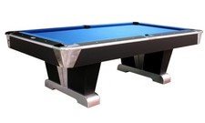 Modern 7ft Slate Pool Table with Burgundy Felt and Black Frame — listing 2