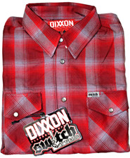 Dixxon Flannel Company "Switch Suspension" Collab Flannel Shirt, Teal/Black/Copper Plaid, Size L