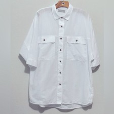 Everlane Cropped Camp Collar Short Sleeve Shirt — listing 3
