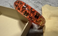 Louis Vuitton-Style Nanogram Monogram Thin Bangle Bracelet — listing 2
