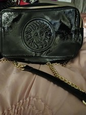 Anne Klein Vintage Tan Leather Shoulder Bag with Lion Head Logo — listing 2