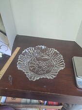 Federal Glass Pioneer Pattern Fruit/Grape Serving Plate in Green — listing 5