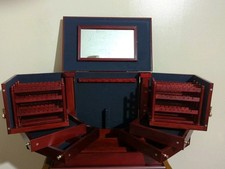 For Your Ease Only by Lori Greiner Wooden Jewelry Box Armoire with Doors and Drawers — listing 6