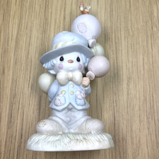Precious Moments Clown Angel Figurine with Flowers and Wings — listing 2