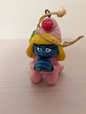 Vintage 1982 Smurfette PVC Figure on Wallace Berrie Card, Peyo