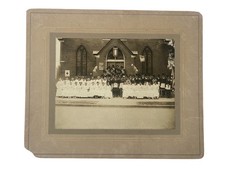 Framed African American Church Revival Scene Print, Gospel Worship Interior — listing 2