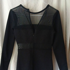 Michael Kors Navy Blue Belted Zip-Front Shirt Dress, Size L — listing 2