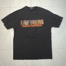 Vintage 1989 Harley-Davidson USA Winged Logo T-Shirt, Blue Mineral Wash, Size XXL (Miller's Custom Parts Daytona Beach) — listing 4