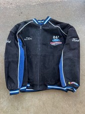 Vintage Essex Ford Racing NASCAR Embroidered Bomber Jacket, Size XXL, Blue/Black/Red — listing 3
