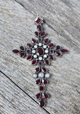 Nicky Butler Black Cross Drop Earrings with Tiger's Eye Cabochons — listing 6