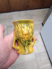 Roseville Pottery Vessel (base only shown), impressed 'Roseville U.S.A.' with shape number — listing 6