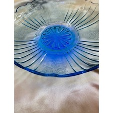 Anchor Hocking Green Uranium Depression Glass Handled Berry Bowl, 4.5 inches — listing 4