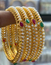 Set of Gold-Tone Textured Bangle Bracelets (New in Package) — listing 2