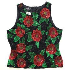 Laurence Kazar New York Vintage Beaded Sleeveless Evening Top — listing 2