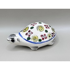 Vintage Mexican Tonala Redware Pottery Bud Vase with Hand-Painted Floral Design — listing 4