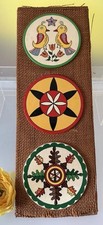 Set of 4 Pennsylvania Dutch Style Hand-Painted Plank-Bottom Chairs with Bird & Floral Motifs — listing 6