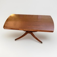 Vintage Duncan Phyfe Style Pedestal Side Table with Splayed Saber Legs