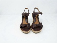 Born Handcrafted Teal Leather Cork Wedge Sandals, Size 8/38 — listing 2